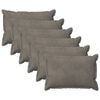 vidaXL Калъфка за възглавница 6 pcs HOUTEN Светлосиво 50 x 80 cm