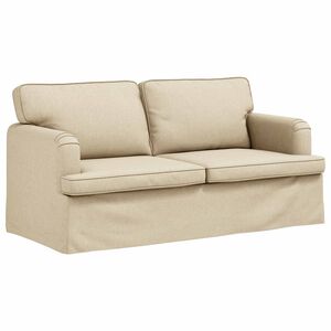 vidaXL Диван Крем 162 x 80 x 85 см текстил
