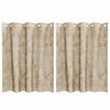 vidaXL Кадифени завеси С завеси 2 pcs Крем 140 x 140 cm Кадифе