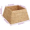 vidaXL Коло за коледно дърво Кафяво 50 x 50 x 25 cm Воден хиацинт