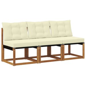 vidaXL 3 Брой Външен среден диван