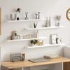 vidaXL Стенни рафтове, 4 бр, бели, 80x9x3 см