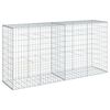 vidaXL Габионна кошница с покритие, 200x50x100 см, поцинковано желязо