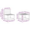 vidaXL Комплект дивани за открито 7 pcs Естествен