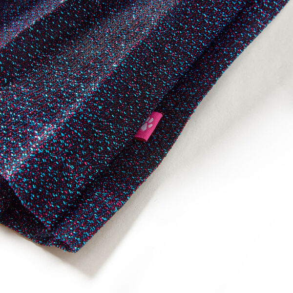 Детска пола с блясък, тъмносиня, 92