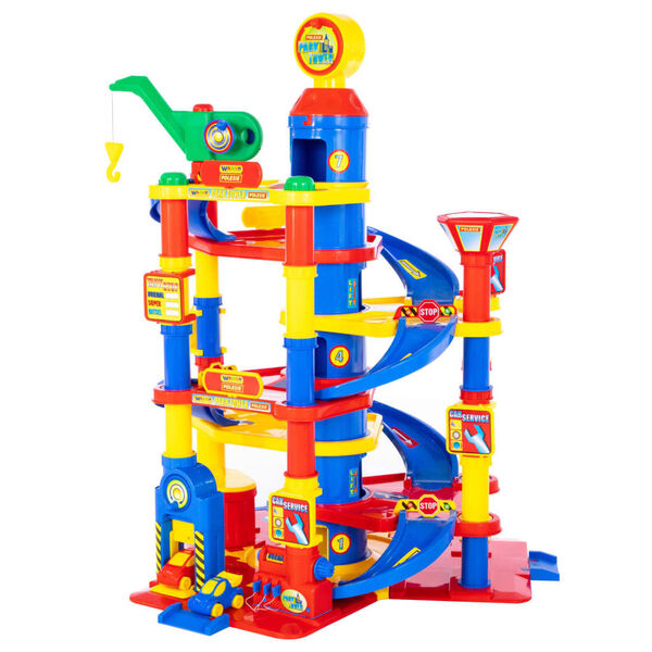 Polesie Wader 7 части комплект паркинг гараж 7 етажа 77x71x95 см PP