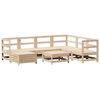 vidaXL Градински комплект диван от 8 части, масивна борова дървесина