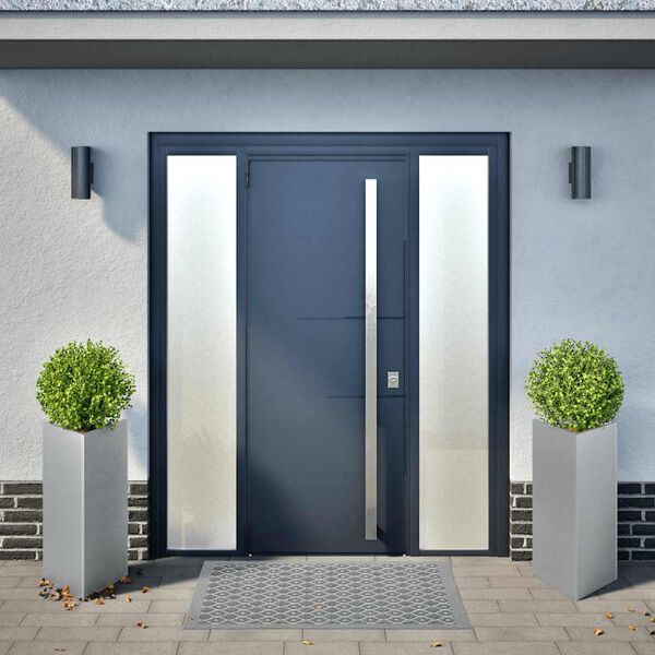 vidaXL Градински кашпи 2 бр триъгълна 40x40x75 см поцинкована стомана