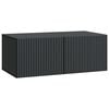 vidaXL Стенно монтиран ТВ шкаф Черно 78,5 x 41 x 30 см