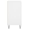 vidaXL Сайдборд, бял, 60x35x70 см, инженерно дърво