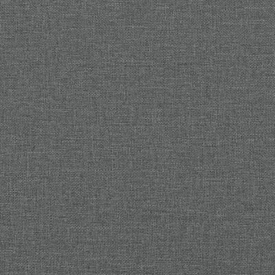 vidaXL Пейка, тъмносива, 80x45x60 см, текстил