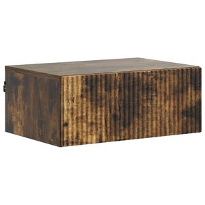 vidaXL Спален шкаф с монтаж на стена Опушен дъб 49 x 34,5 x 20 см