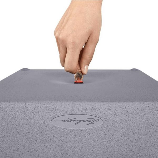 LECHUZA Плантер CANTO Stone 40 High ALL-IN-ONE, каменно сив