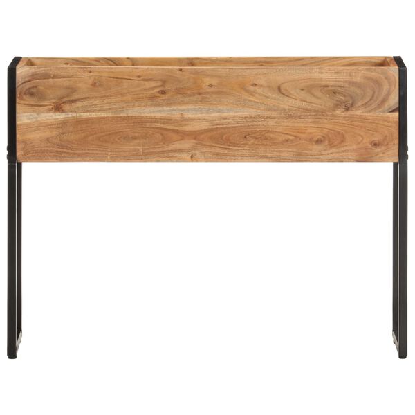 vidaXL Плантер, 90x20x68 см, акациево дърво масив