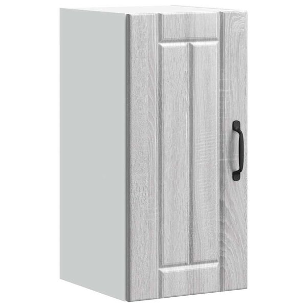 vidaXL Кухненски стенен шкаф Lucca, сив сонома, инженерно дърво