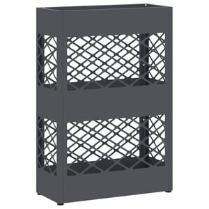 vidaXL Стойка за дъждовен чадър Антрацит 28 x 12 x 41 см Стомана