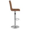 vidaXL Бар табуретка, кафява, текстил