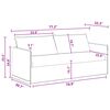 vidaXL Комплект дивани 2 pcs Тъмен сив 196 x 82 x 85 см текстил