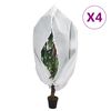 vidaXL Зимни покривала за растения с цип, 4 бр, 70 г/м&sup2;, 2,36x2 м