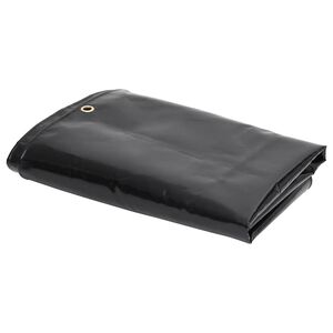 vidaXL Брезент 650 г/м&sup2; 2x3 м черен