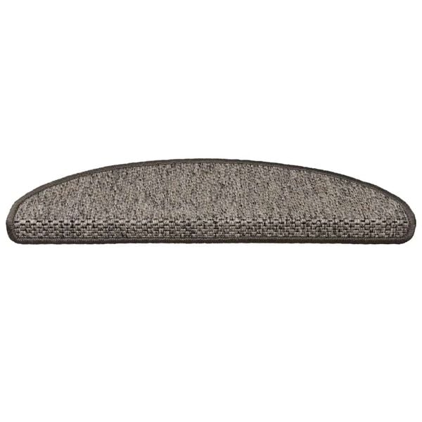 vidaXL Стелки за стълби сизалена визия 15 бр 65x21x4 см сиво-бежови