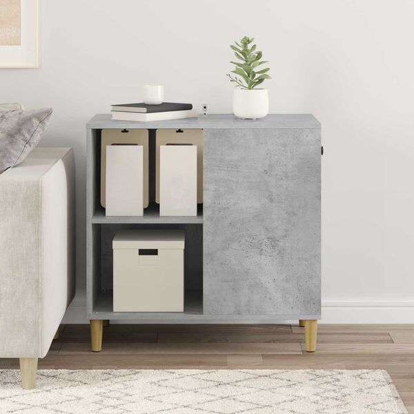 vidaXL Къща за котки Бетон 72 x 42.5 x 70 см Инженерно дърво