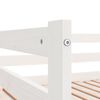 vidaXL Разтегателно дневно легло, без матрак, бяло, 2x(90x200) см