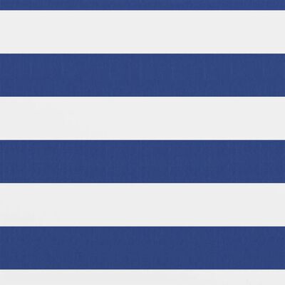 vidaXL Балконски параван, бяло и синьо, 90x600 см, оксфорд плат