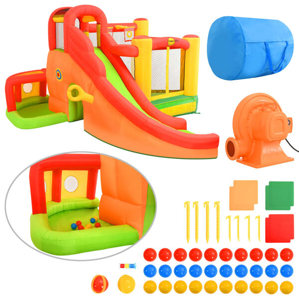 Happy Hop Надуваем батут с пързалка, 450x380x230 см, PVC