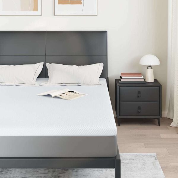 vidaXL Топер за матрак Бяло 70 x 200 x 3.5 см Жакардова тъкан