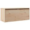 vidaXL Стенен шкаф, 80x30x35 см, борово дърво масив