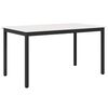vidaXL Трапезна маса Бяло 150 x 90 x 75 cm Солидно борово дърво