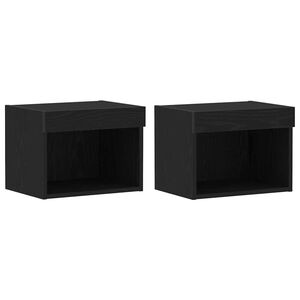 vidaXL Комплект ТВ шкаф 2 pcs Черния дъб 40 x 30 x 30 см