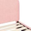 vidaXL Легло за деца с табла Розово 80 x 160 cm Вълнена тъкан