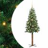 vidaXL Тясно коледно дърво Зелен 150 cm ПВЦ и масивно борово дърво