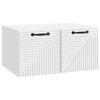 vidaXL Стенно монтиран ТВ шкаф Бял гланц 59,5 x 41 x 30 см