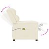 vidaXL Масажен стол, кремав, изкуствена кожа