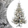 vidaXL Изкуствено коледно дърво с хингед 120 см 150 LED светодиода