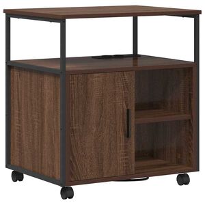 vidaXL Шкаф с зарядна станция 61 x 46 x 67 см Инженерна дървесина