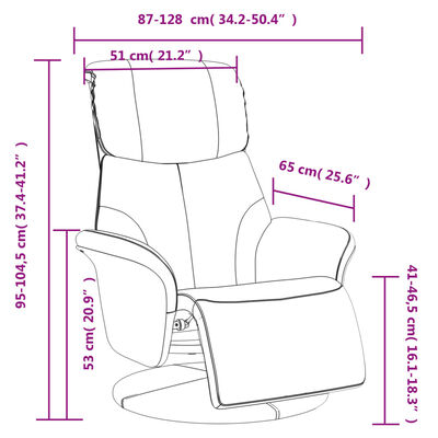 vidaXL Наклоняем стол с поставка за крака, кафяв, изкуствена кожа