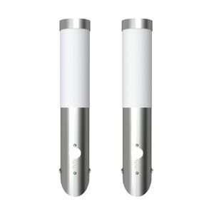 Стенни лампи със сензор за движение, 6 х 36 см &ndash; 2 броя