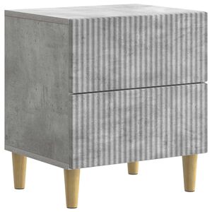 vidaXL Нощен шкаф Бетонно сиво 43 x 34,5 x 48 см Инженерна дървесина