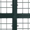 vidaXL Двойна оградна порта 300x150 см, прахово боядисана стомана