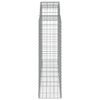 vidaXL Габионни кошници арка 11 бр 200x50x140/160см поцинковано желязо