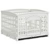 vidaXL Игрална оградка за кучета с 4 панели 177,5 x 154,5 x 112 см