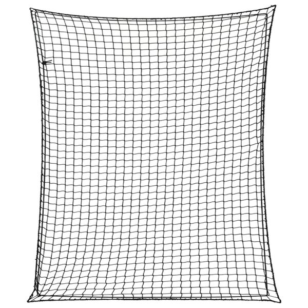 vidaXL Мрежа за ремарке с еластично въже, черна, 3,5x3 м, PP
