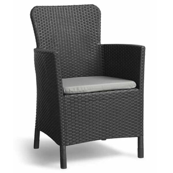 Keter Комплект мебели за балкон Miami, 5 части, графит, 223815