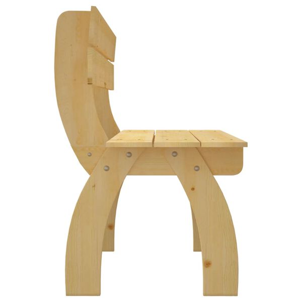 vidaXL Градинска пейка, 150 см, импрегнирано борово дърво