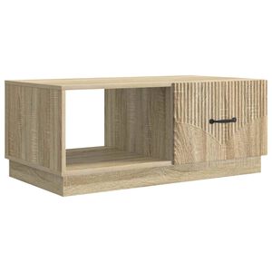vidaXL Масичка за кафе Дъб сонома 90 x 50 x 37 см Инженерна дървесина