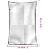 vidaXL Мрежа за ремарке с еластично въже, черна, 2,2x1,5 м, PP